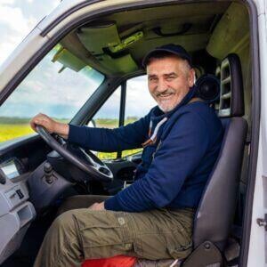 fleet driver smiling